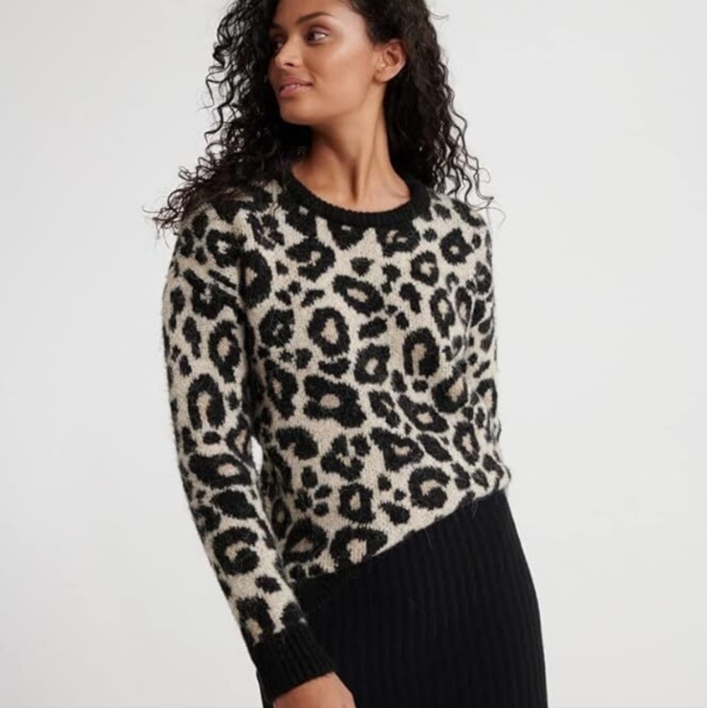 SUPERDRY ANINAL PRINT CHUNKY SWEATER SIZE 10 - Picture 3 of 9